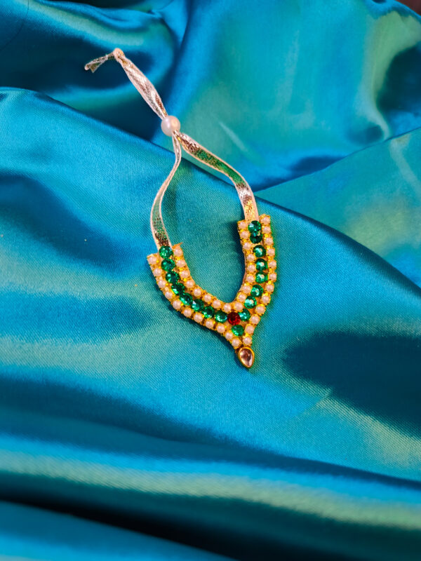 Minimal Peacock Drop Necklace